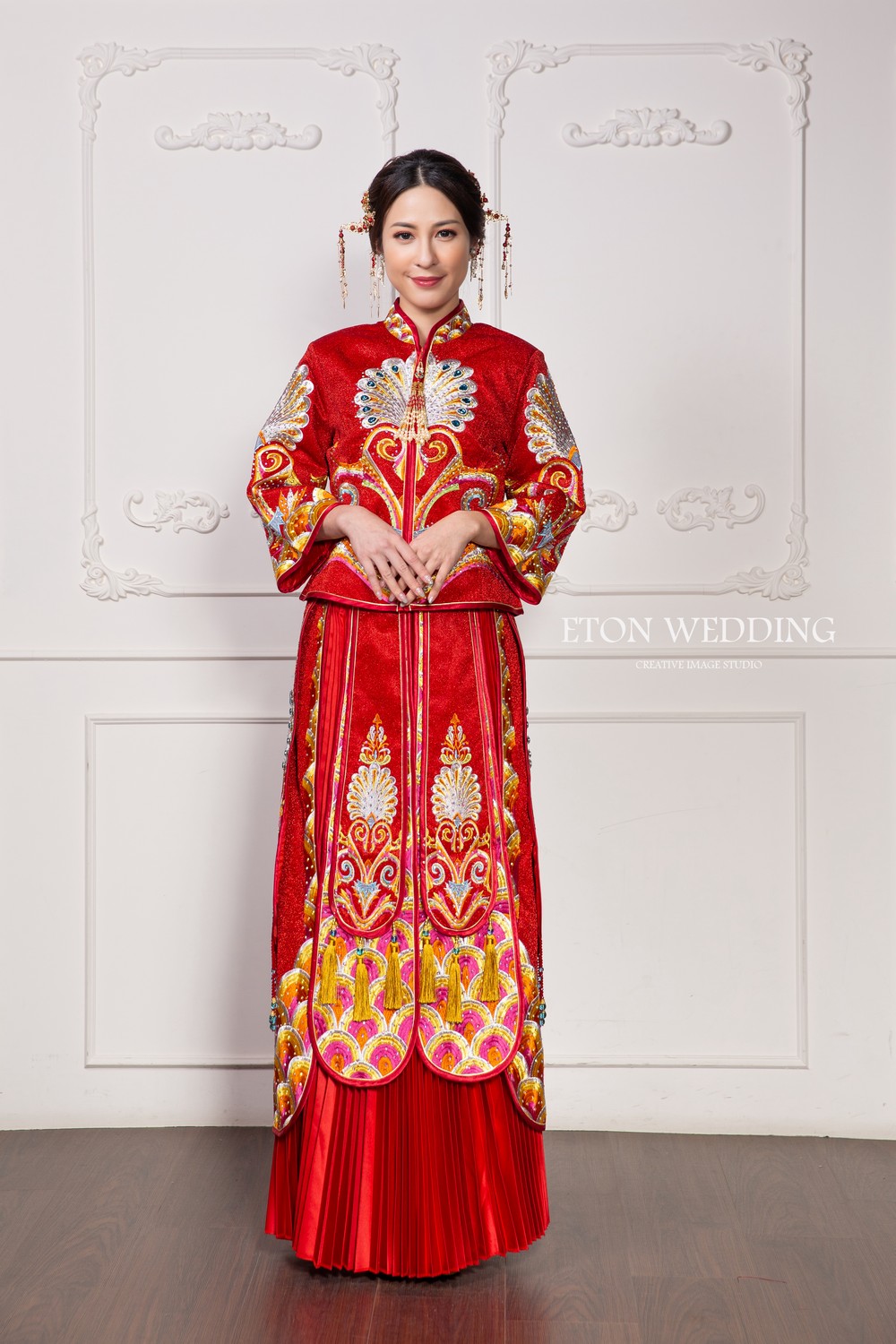 中式禮服,中式婚紗,秀禾服,龍鳳褂,旗袍婚紗,改良式旗袍